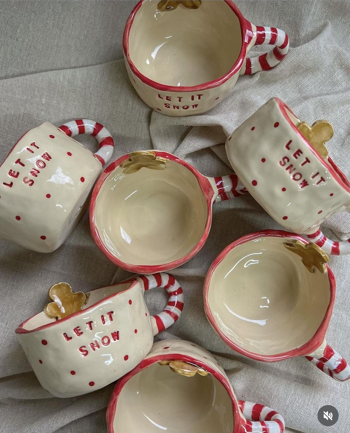 Зимняя кружка. Ручная лепка (10+) фото 4